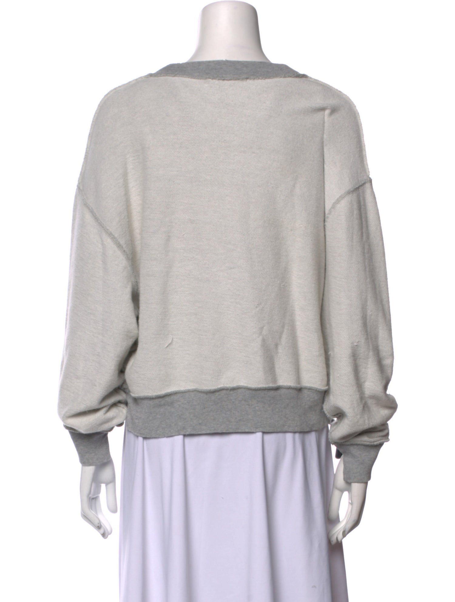 FRAME Bateau Neckline Long Sleeve Sweatshirt