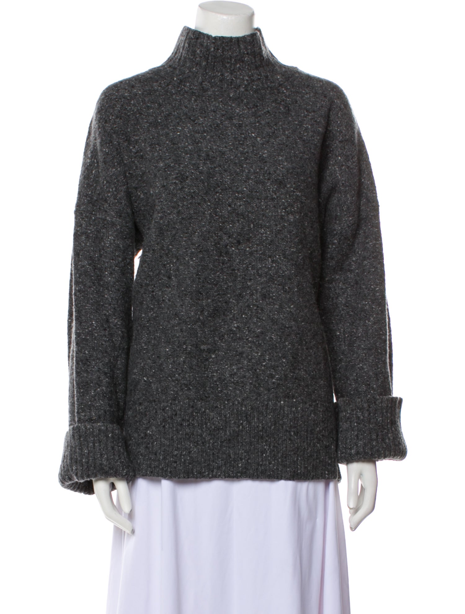 FRAME Wool Mock Neck Sweater