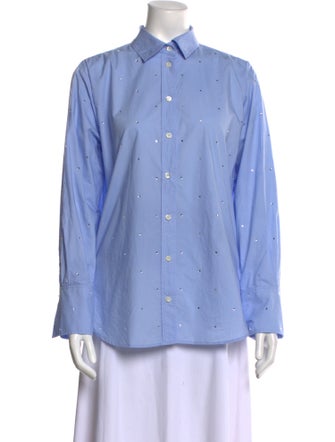 FRAME Long Sleeve Button-Up Top