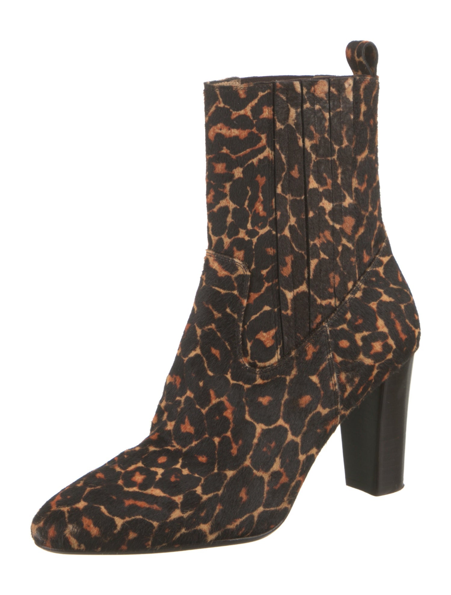 FRAME Ponyhair Animal Print Boots