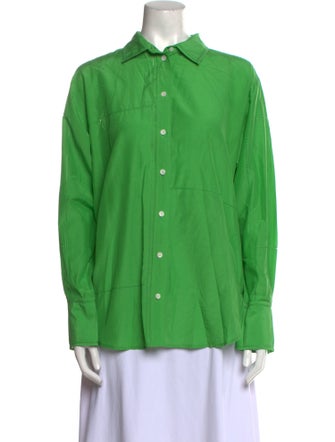 FRAME Long Sleeve Button-Up Top