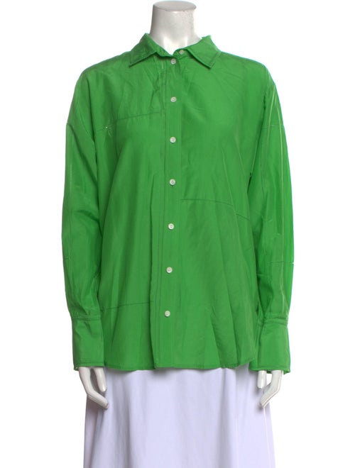 FRAME Long Sleeve Button-Up Top