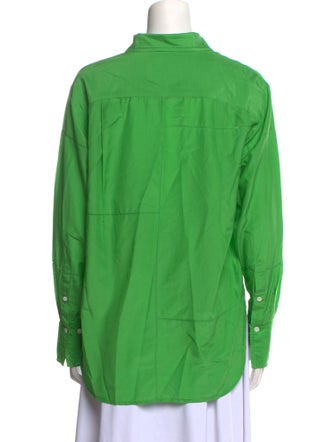 FRAME Long Sleeve Button-Up Top