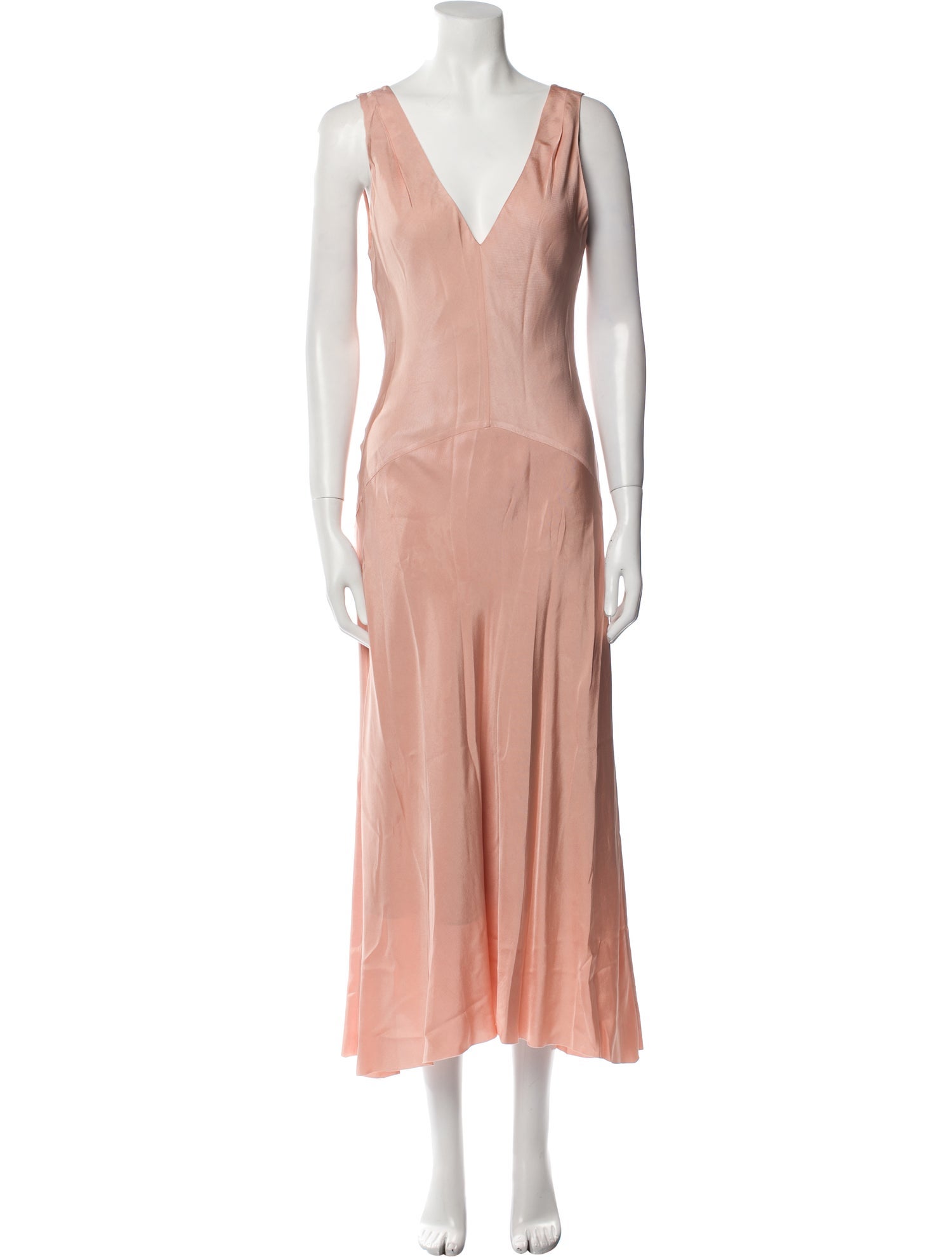 FRAME V-Neck Long Dress