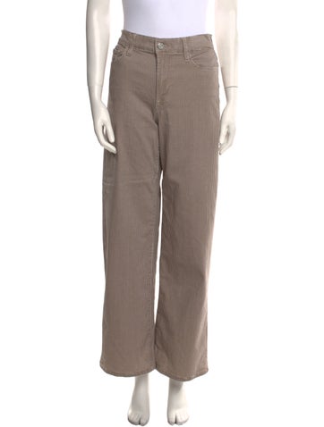 Frame Pants Plaid Print Wide Leg M