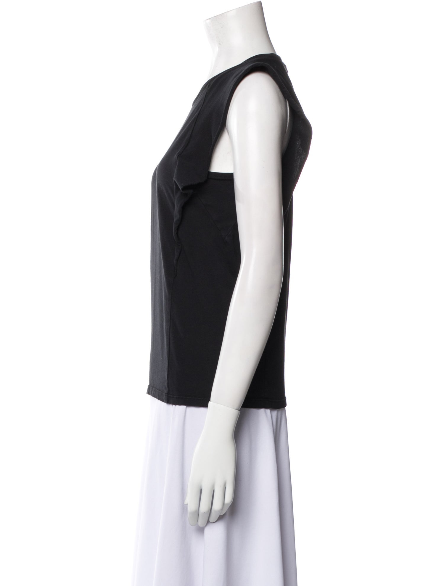 FRAME Crew Neck Sleeveless Top