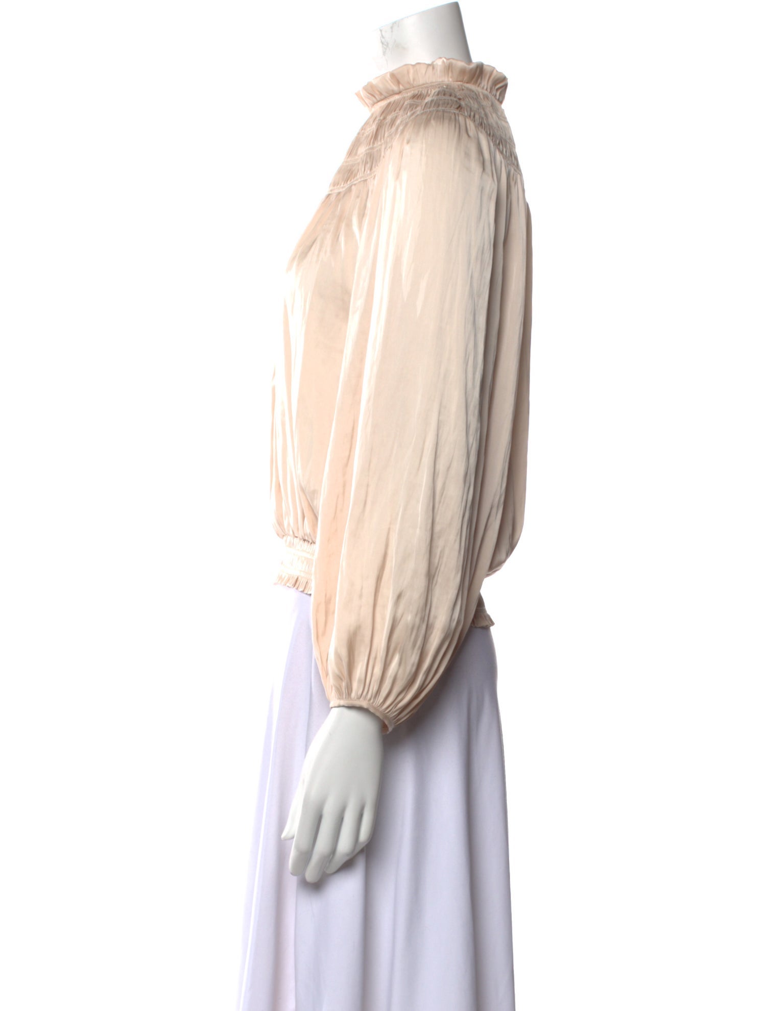 FRAME Mock Neck Long Sleeve Blouse w/ Tags