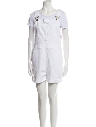 FRAME Square Neckline Romper