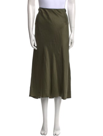 FRAME Silk Midi Length Skirt