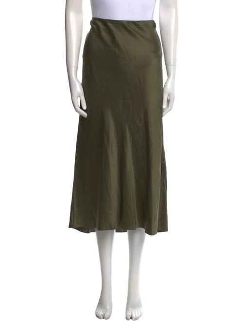 FRAME Silk Midi Length Skirt