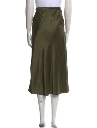 FRAME Silk Midi Length Skirt