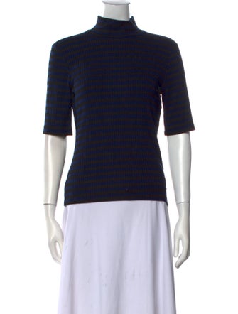 FRAME Mock Neck Short Sleeve Top