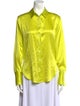 FRAME Silk Long Sleeve Button-Up Top