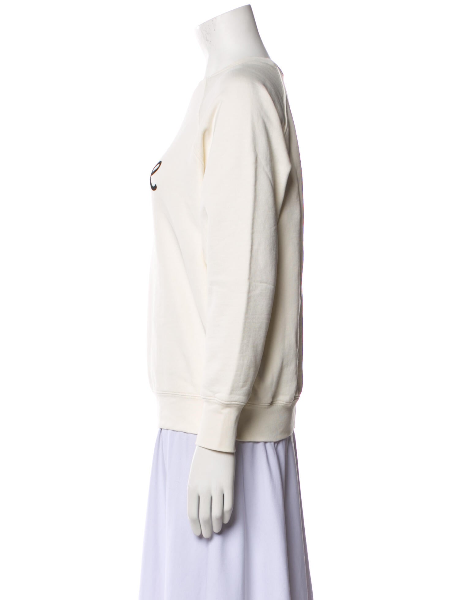 FRAME Graphic Print Crew Neck Sweatshirt