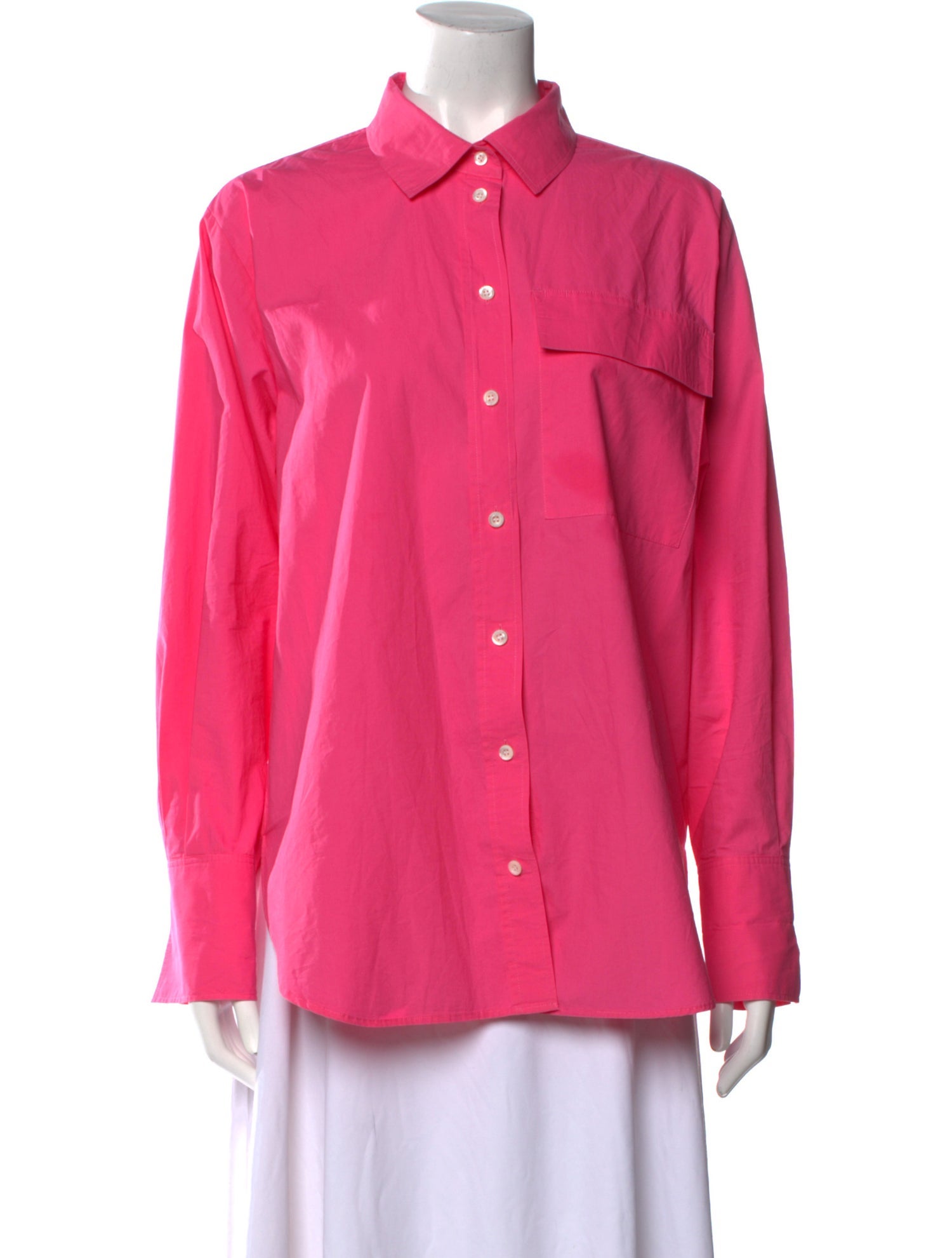 FRAME Long Sleeve Button-Up Top