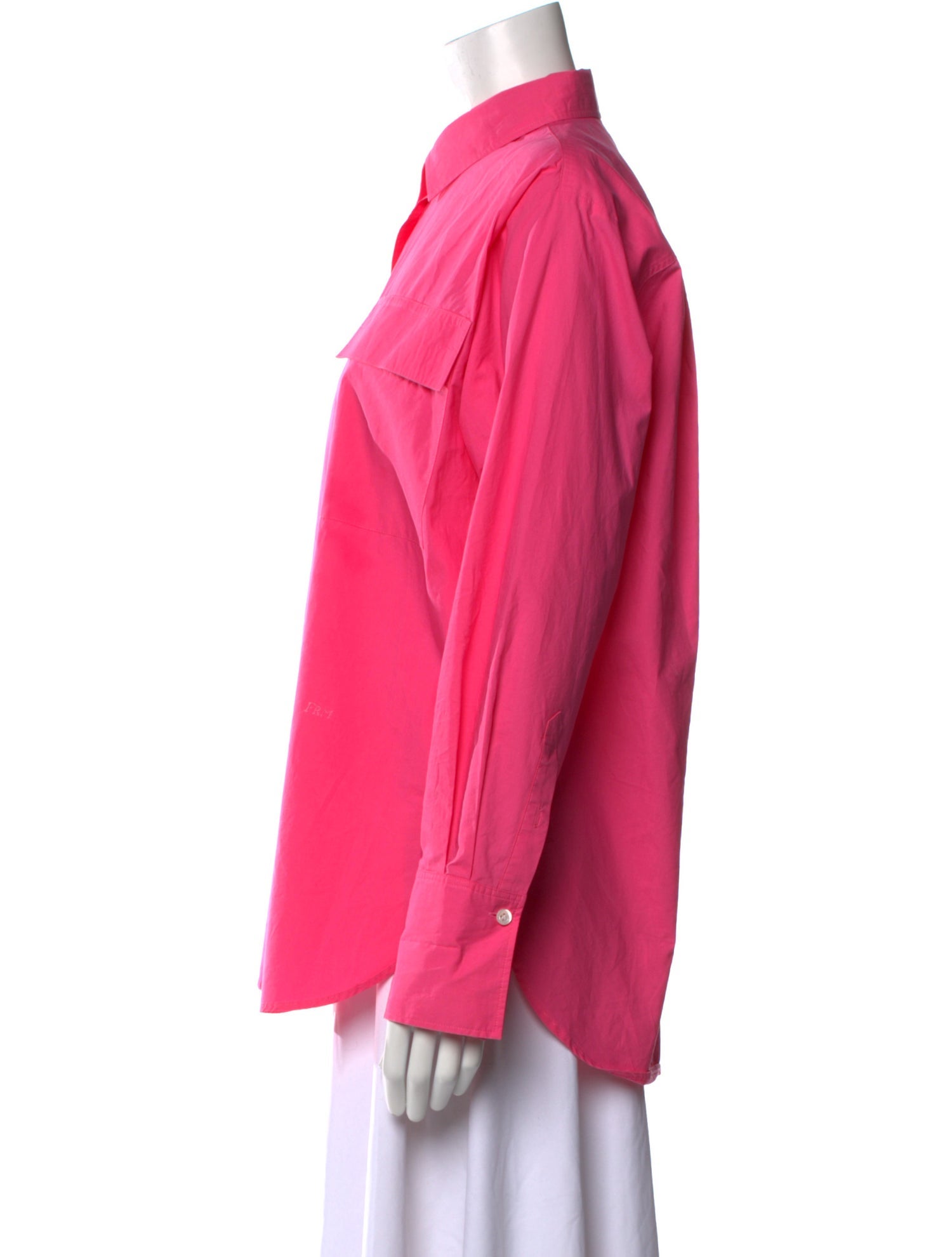 FRAME Long Sleeve Button-Up Top