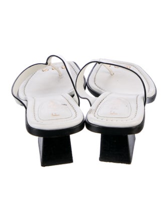 FRAME Leather Flip Flops