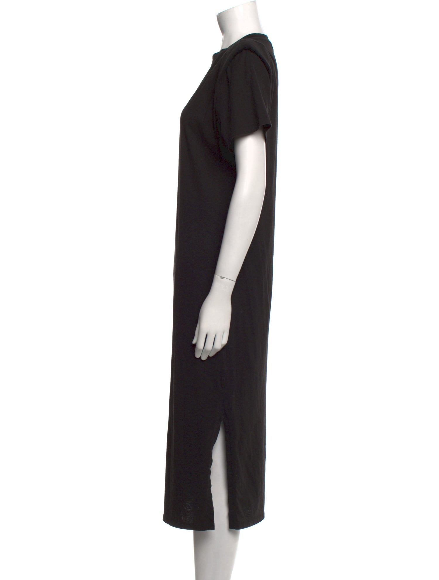 FRAME Crew Neck Midi Length Dress