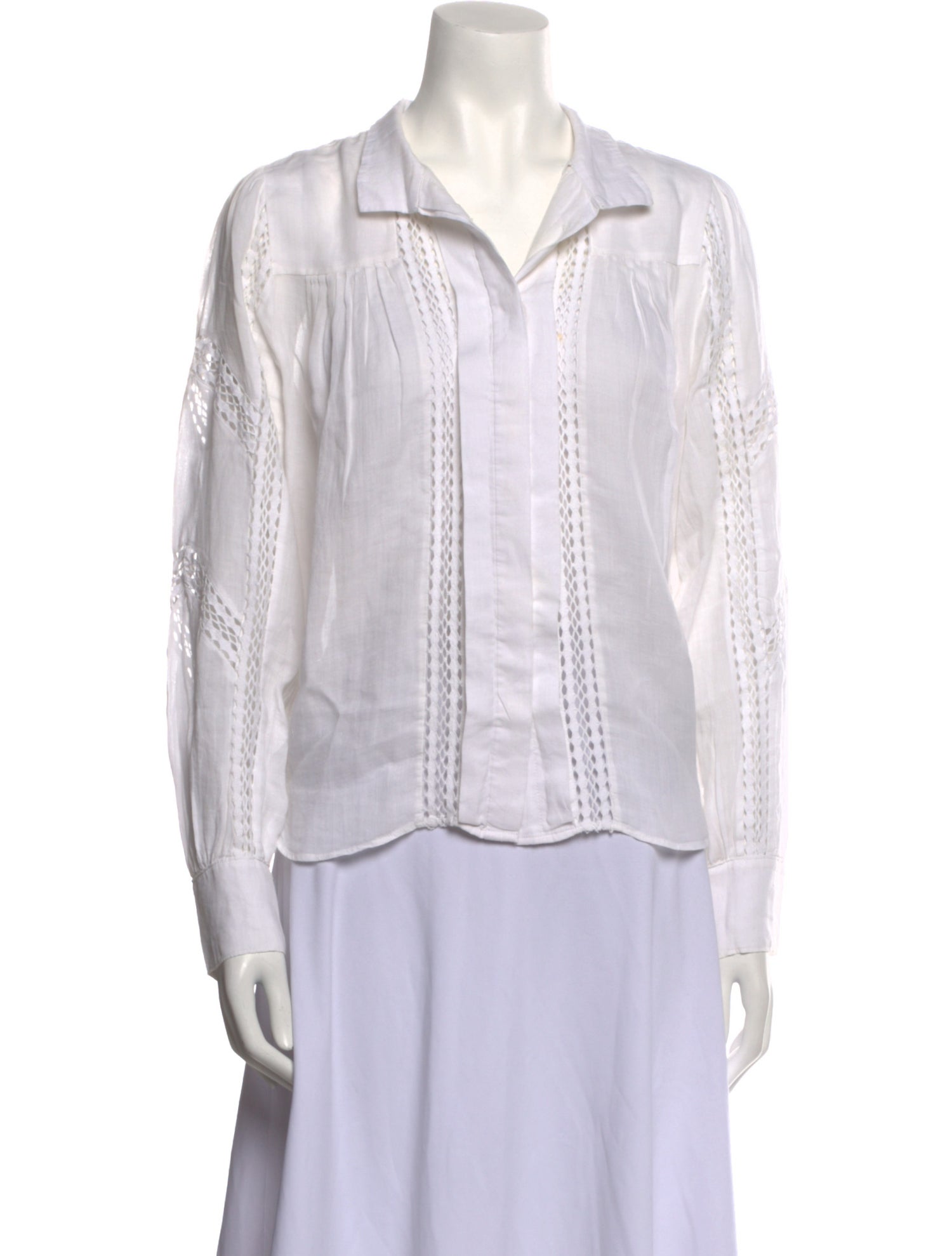 FRAME Long Sleeve Button-Up Top