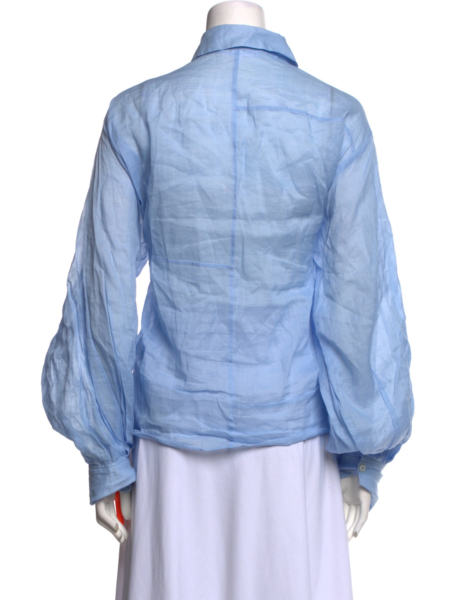 FRAME V-Neck Long Sleeve Button-Up Top