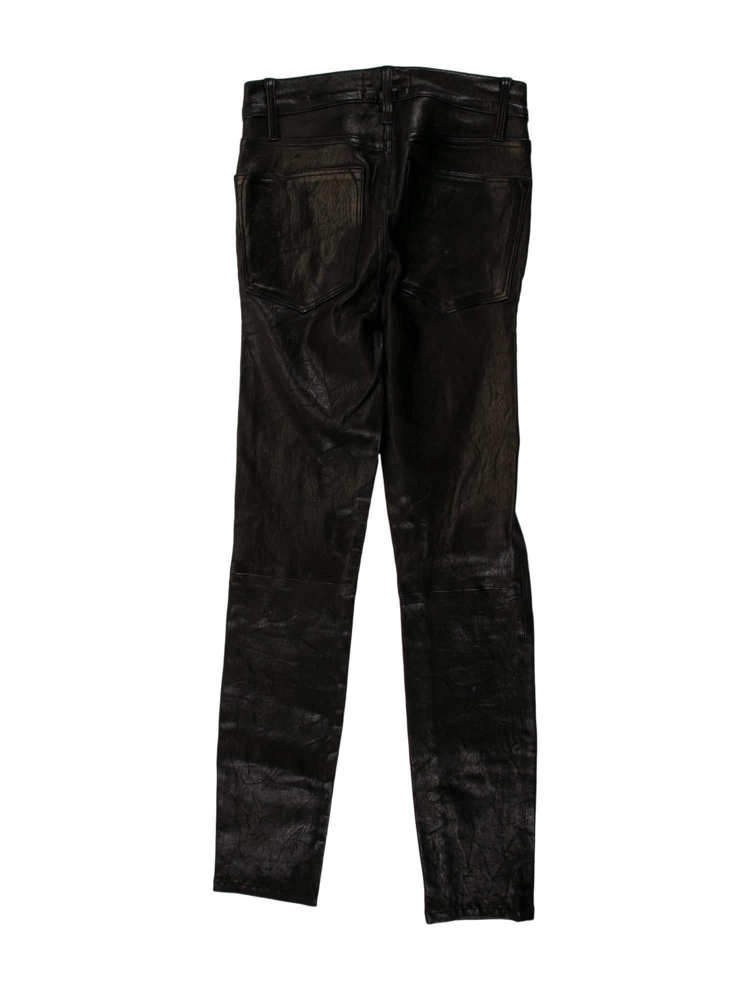 FRAME Lamb Leather Skinny Leg Pants