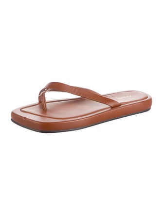 FRAME Leather Flip Flops