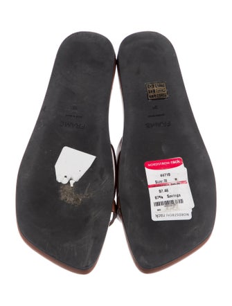 FRAME Leather Flip Flops