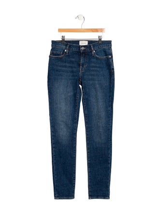 FRAME Mid-Rise Skinny Leg Jeans