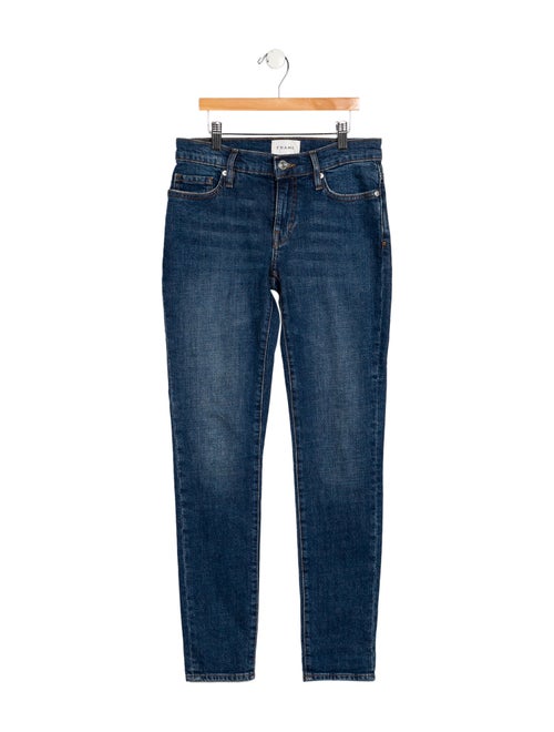 FRAME Mid-Rise Skinny Leg Jeans