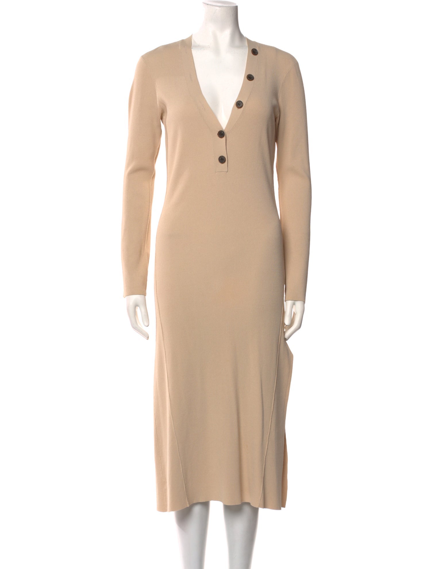 FRAME V-Neck Long Dress