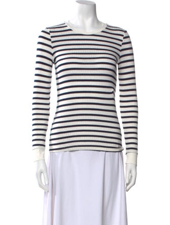 FRAME Striped Crew Neck Tunic