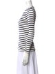 FRAME Striped Crew Neck Tunic