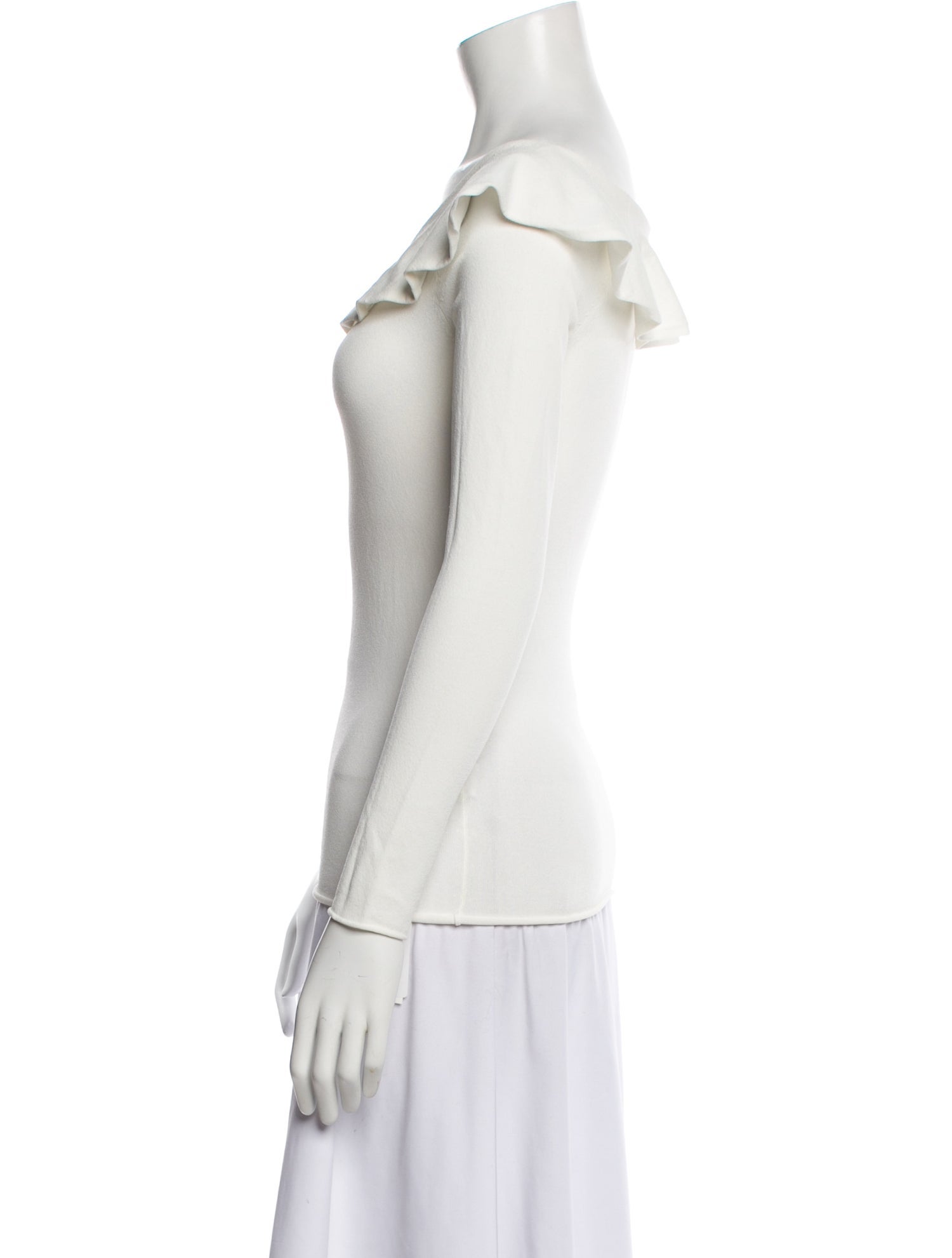 FRAME Scoop Neck Long Sleeve Top