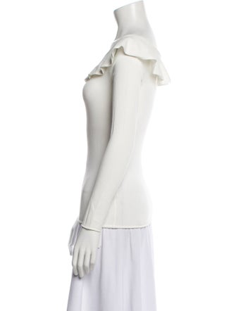 FRAME Scoop Neck Long Sleeve Top