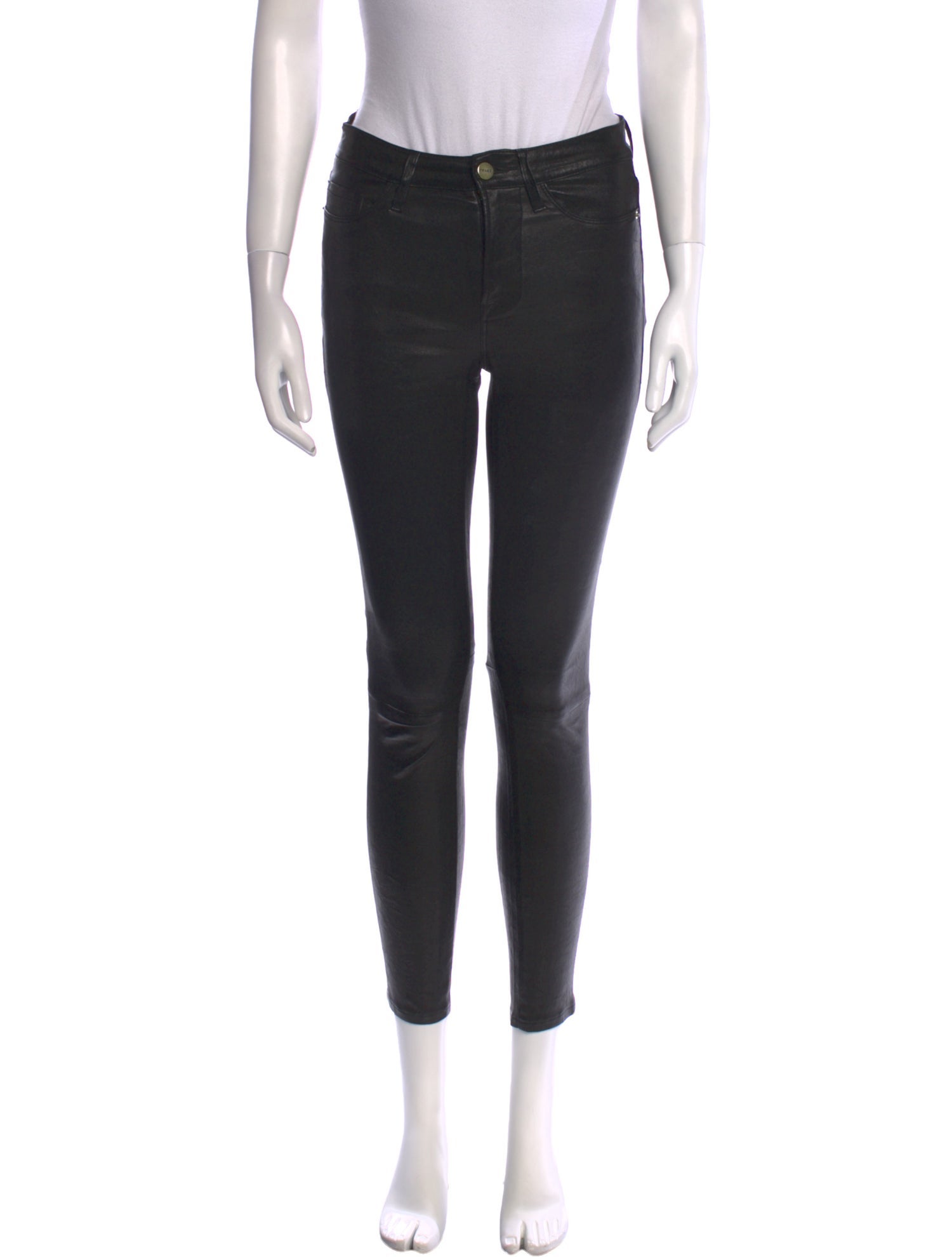 FRAME Lamb Leather Skinny Leg Pants