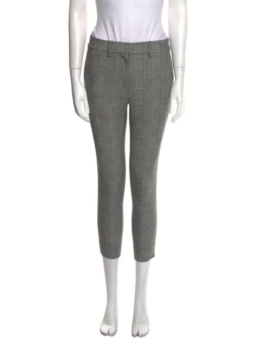 FRAME Houndstooth Print Skinny Leg Pants