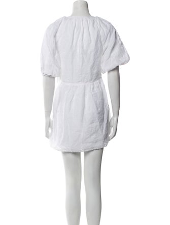 FRAME Crew Neck Mini Dress