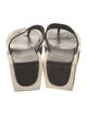 FRAME Leather Printed T-Strap Sandals