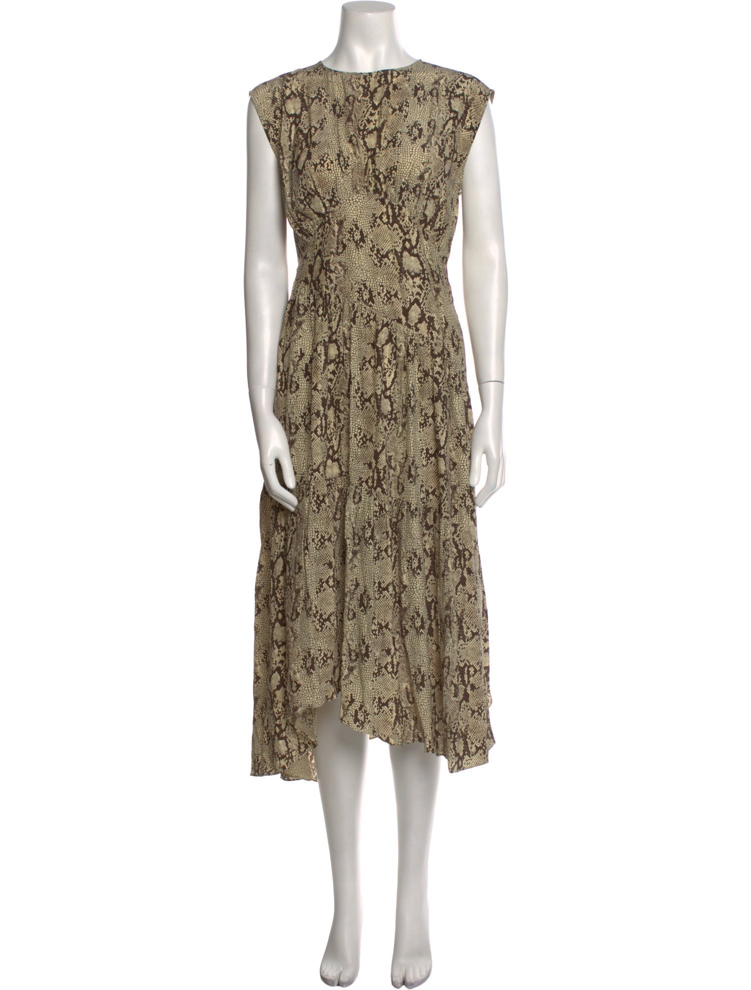 FRAME Silk Midi Length Dress w/ Tags