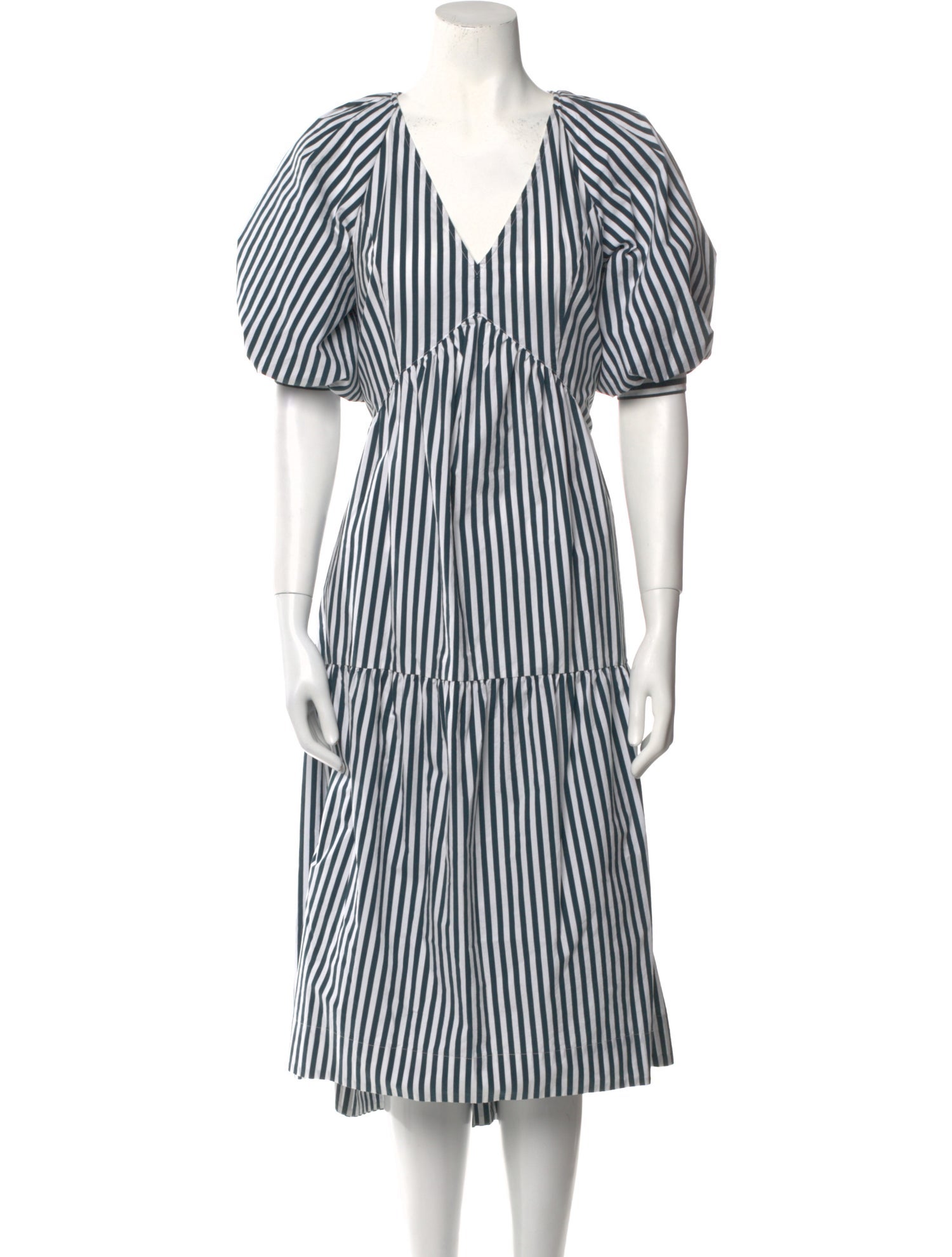 FRAME Striped Long Dress