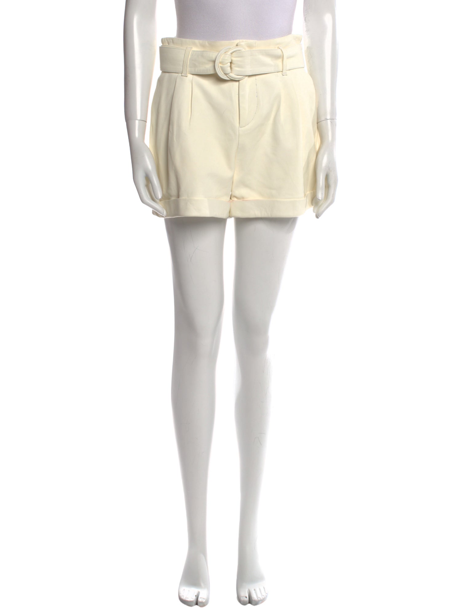 FRAME Lamb Leather Mini Shorts