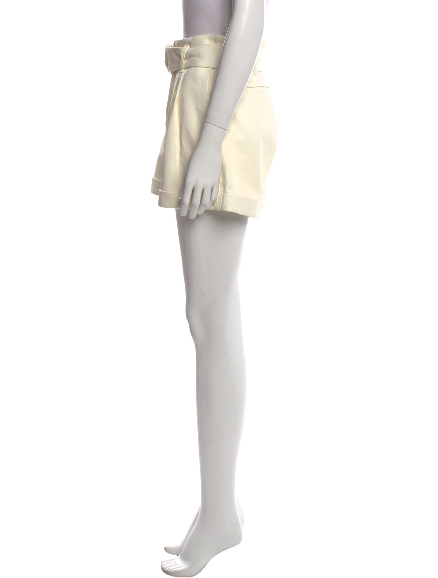 FRAME Lamb Leather Mini Shorts