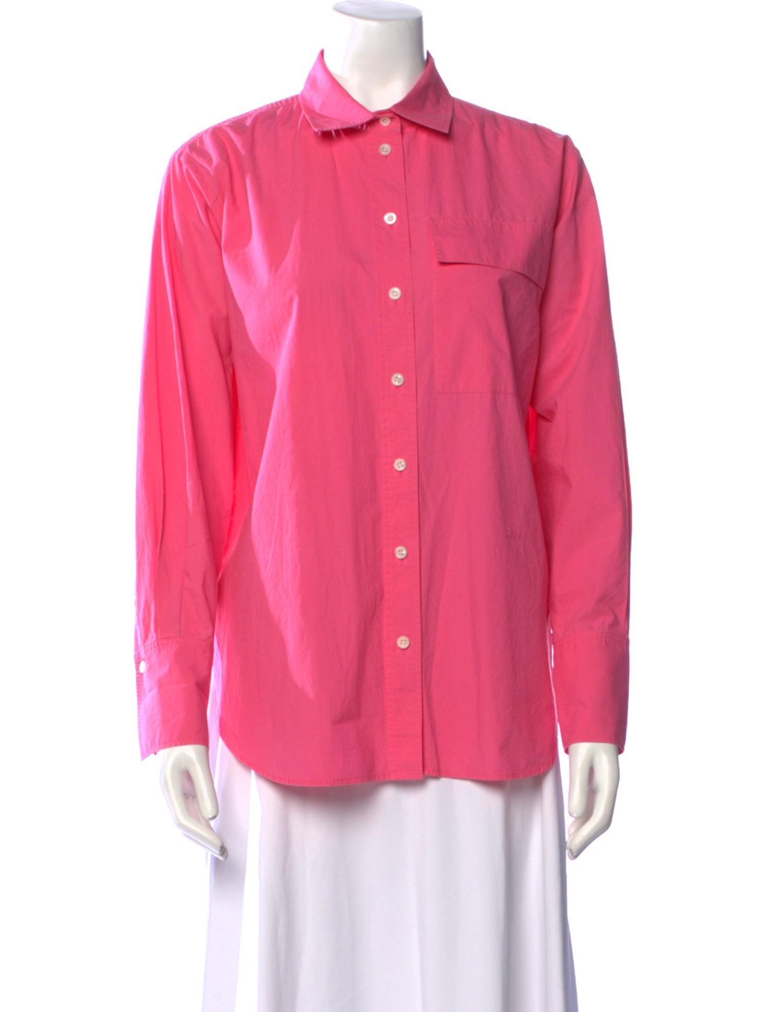 FRAME Long Sleeve Button-Up Top