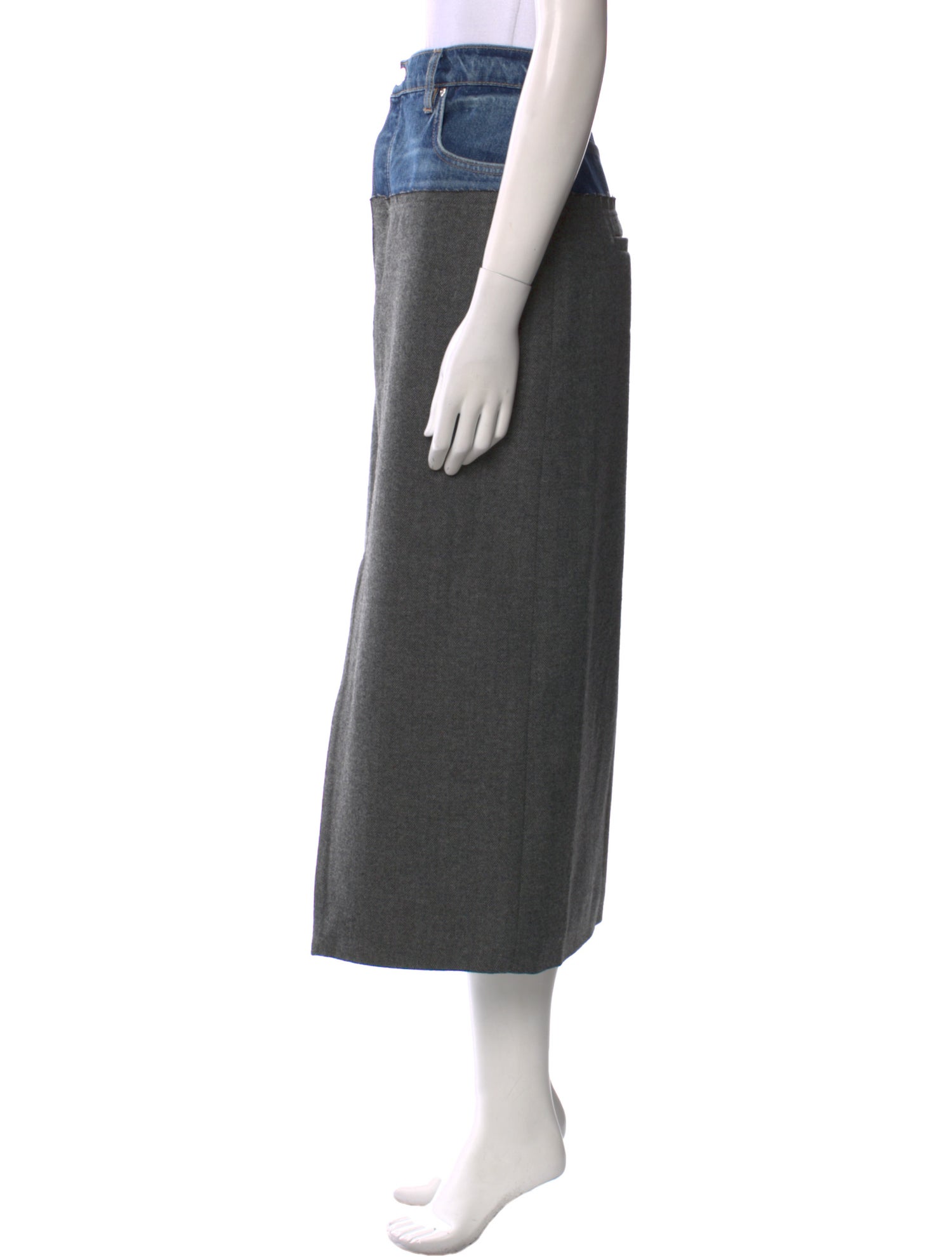 FRAME Midi Length Skirt