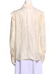 FRAME Silk Long Sleeve Button-Up Top