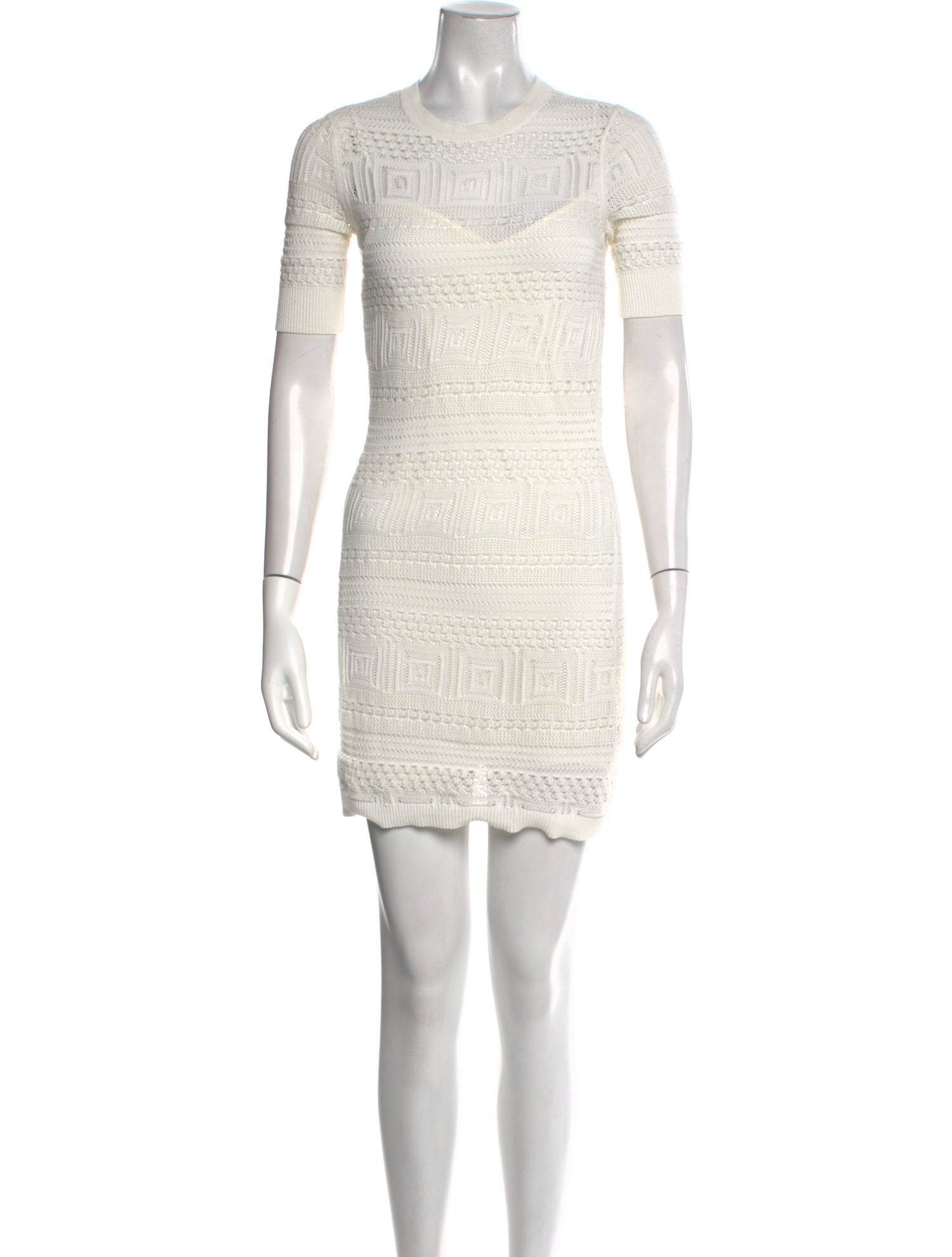 FRAME Crew Neck Mini Dress