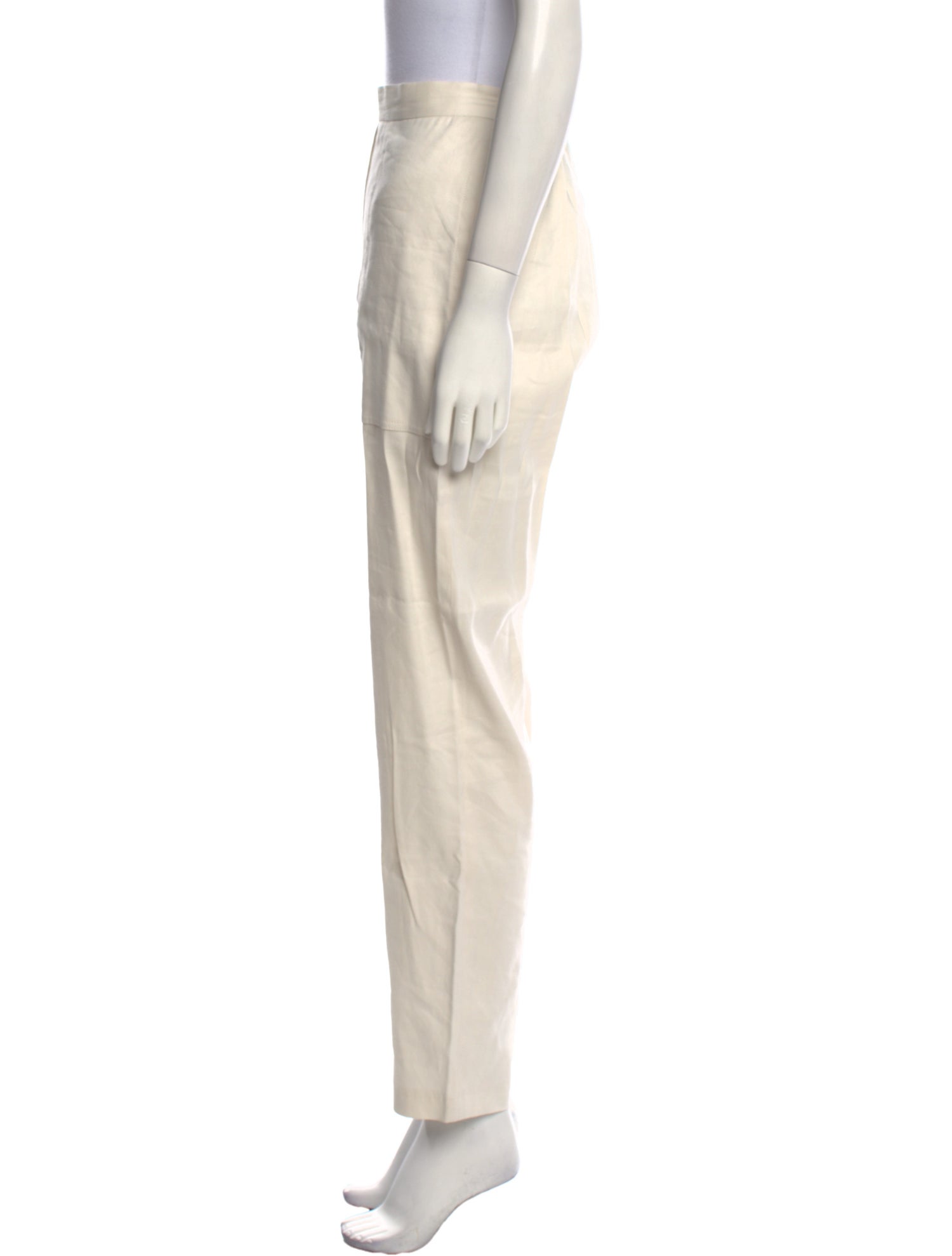 FRAME Linen Straight Leg Pants