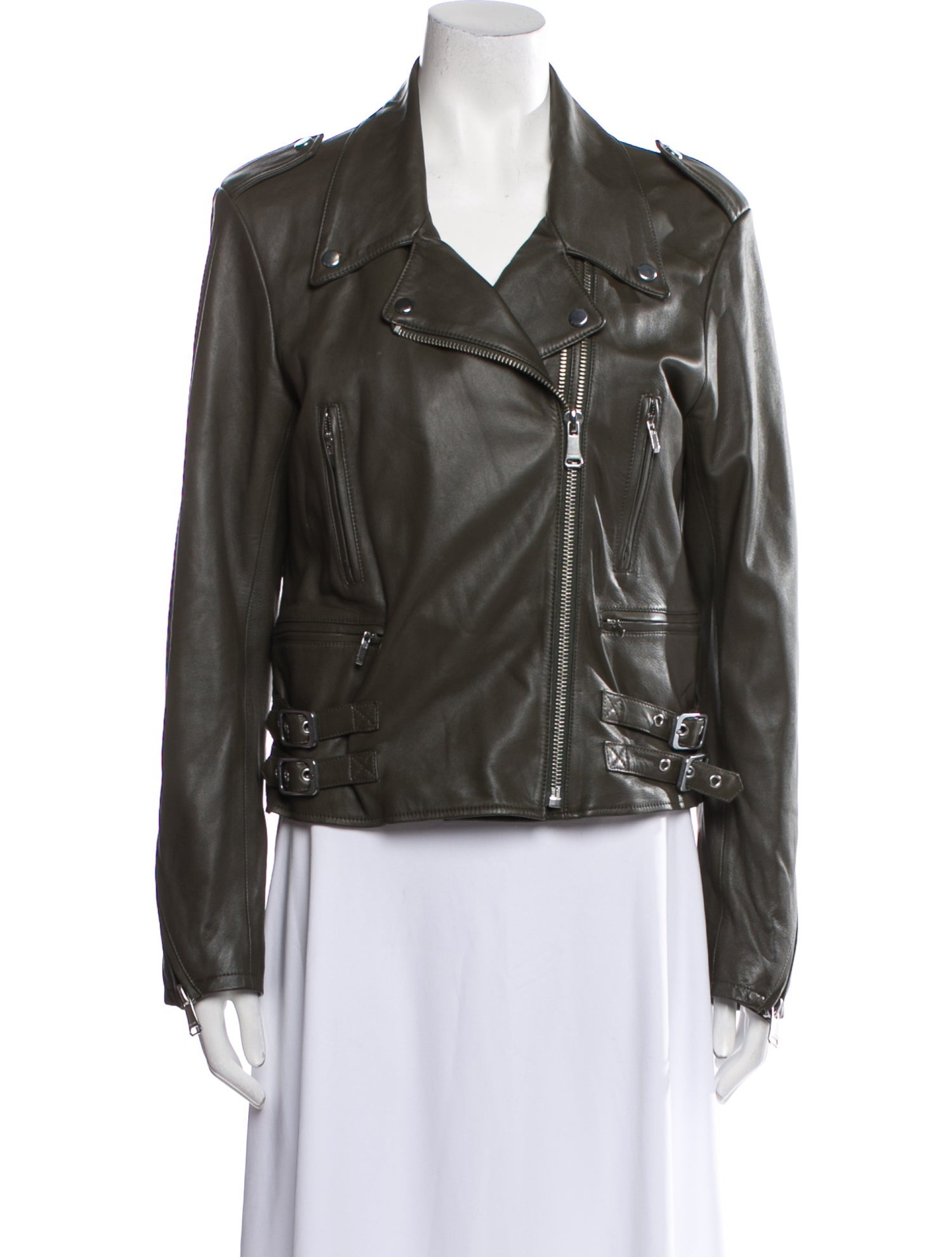 FRAME Leather Biker Jacket