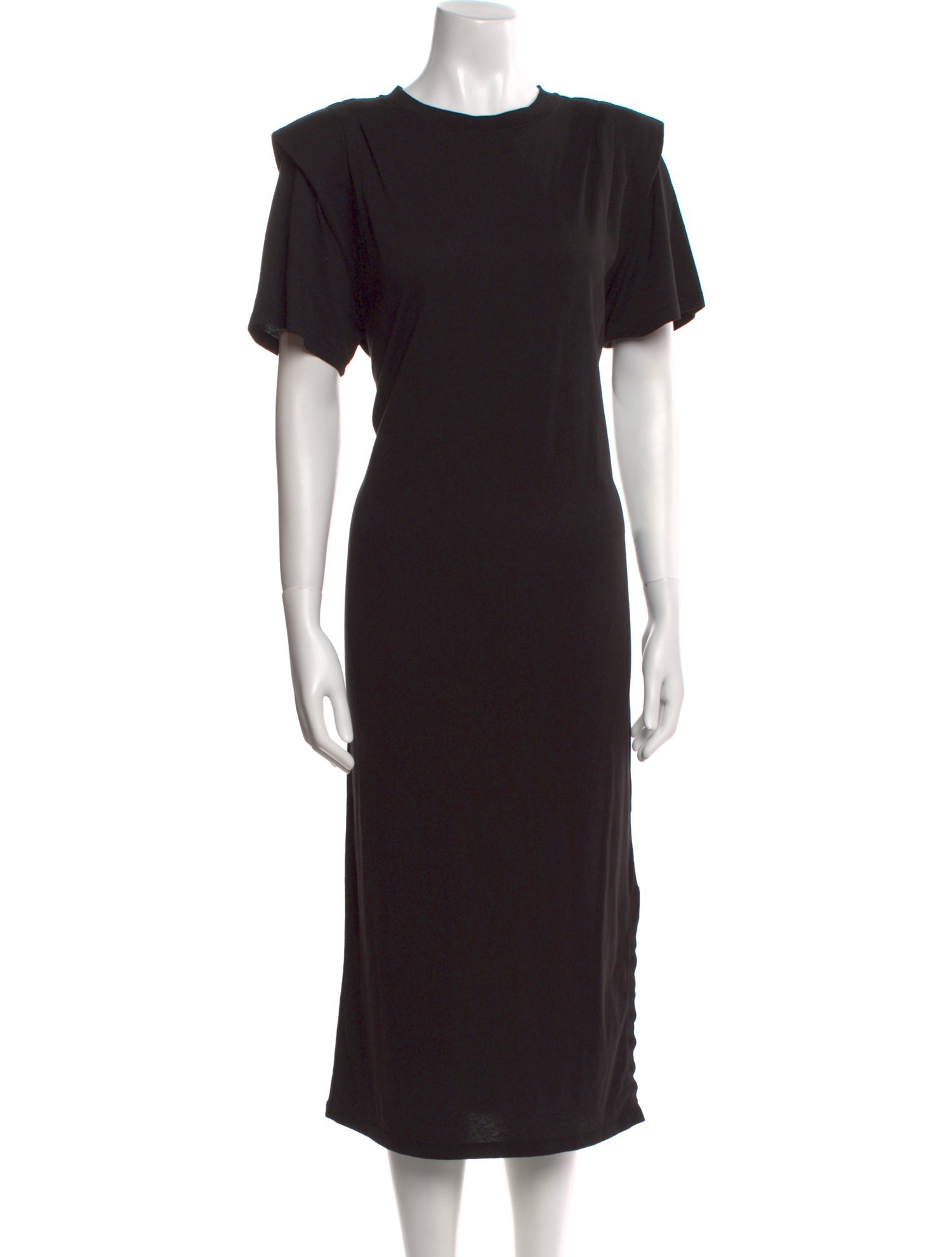 FRAME Crew Neck Midi Length Dress