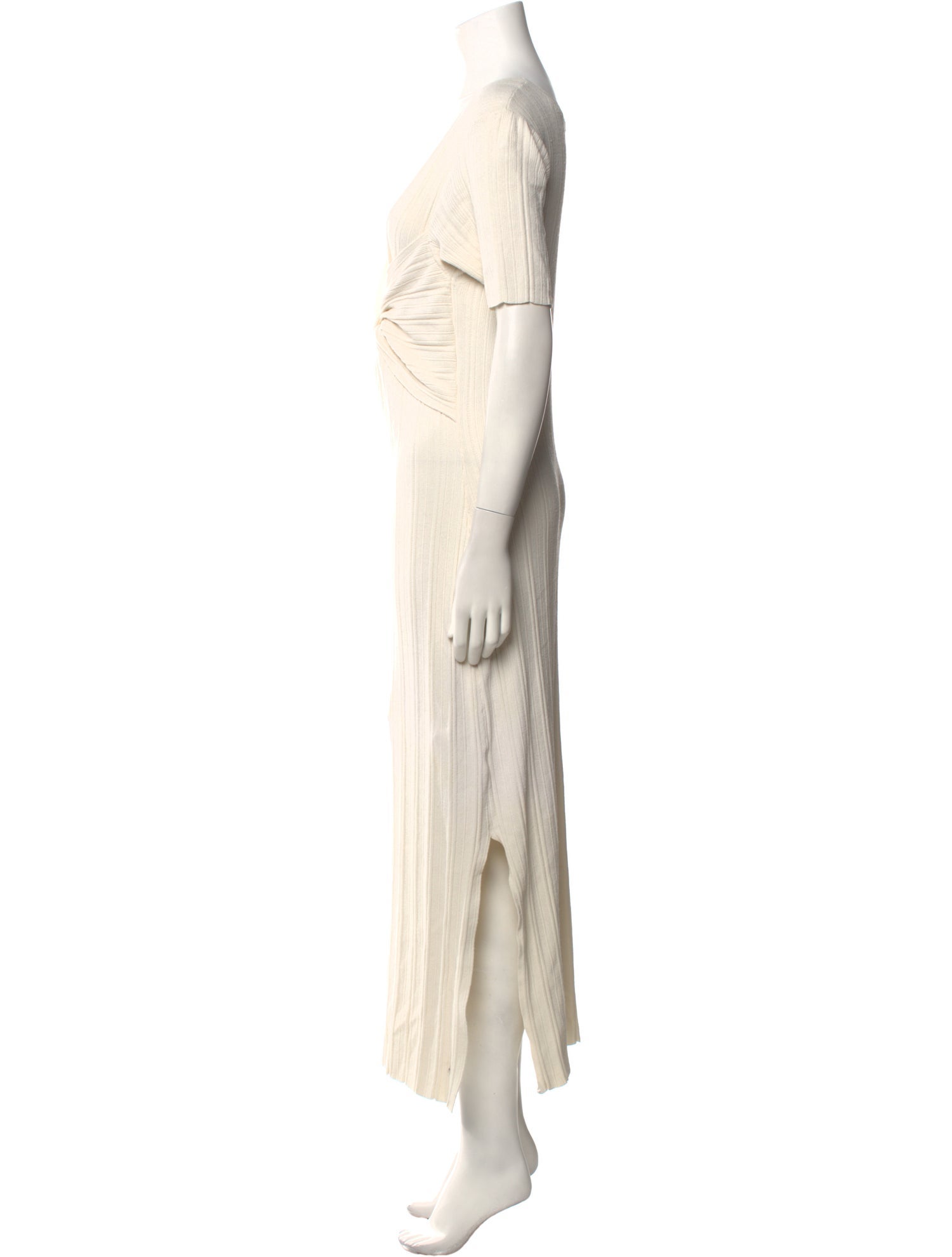 FRAME Plunge Neckline Long Dress